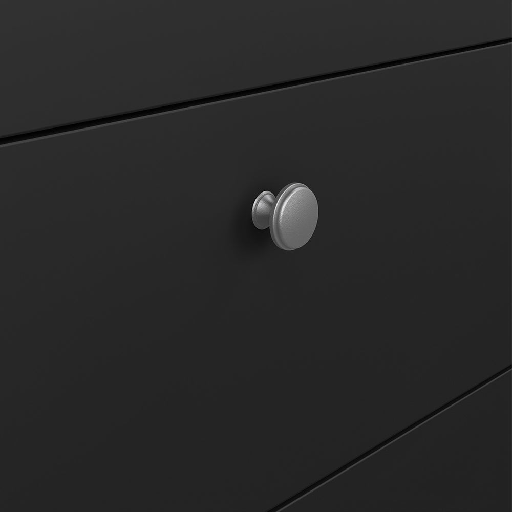 madrid sideboard 2 doors 3 drawers in matt black