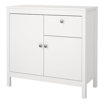 madrid sideboard 2 doors 1 drawer in white