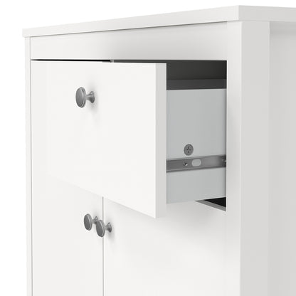 madrid sideboard 2 doors 1 drawer in white