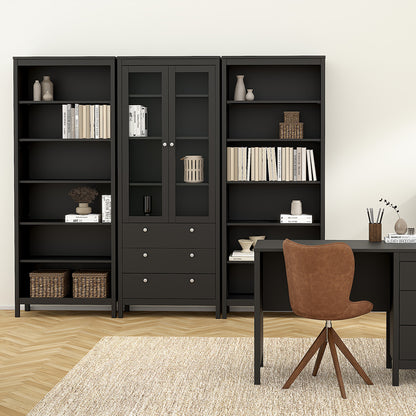 madrid bookcase in black
