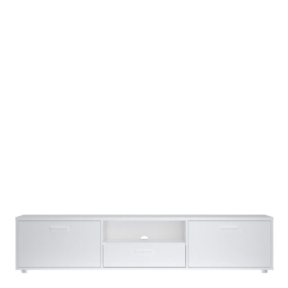 media tv unit with 2 doors 1 drawer 177cm white