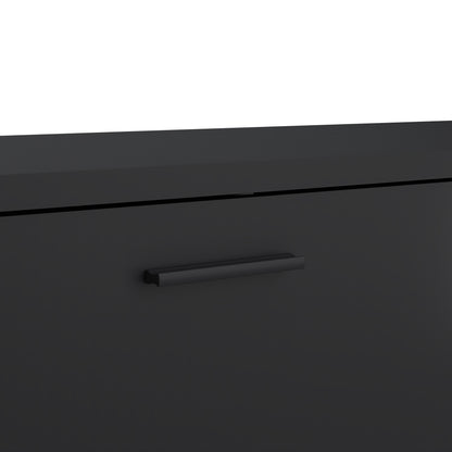 media tv unit with 2 doors 1 drawer 177cm black