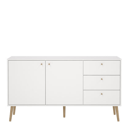 cumbria sideboard 2 doors + 3 drawers white