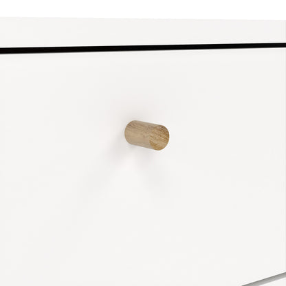 cumbria nightstand 1 door + 1 drawer white