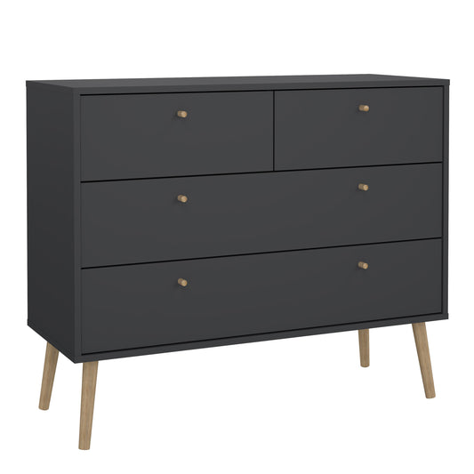 cumbria chest 2 + 2 drawers dark grey