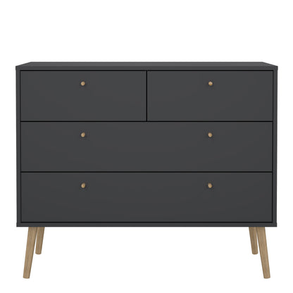 cumbria chest 2 + 2 drawers dark grey