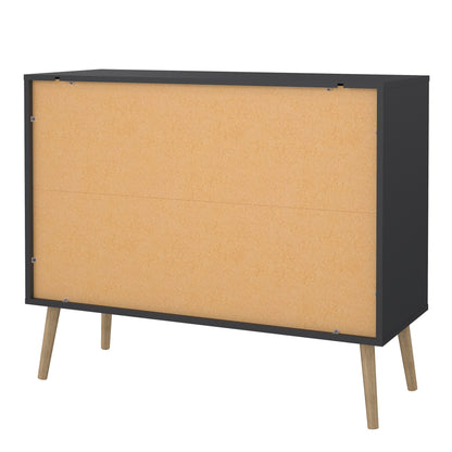 cumbria chest 2 + 2 drawers dark grey