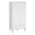 Cumbria Wardrobe with 2 Doors + 2 Drawers White