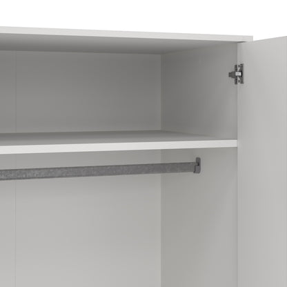 cumbria wardrobe with 2 doors + 2 drawers white