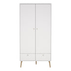 Cumbria Wardrobe with 2 Doors + 2 Drawers White