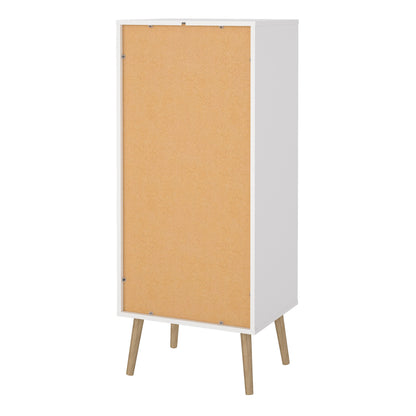 cumbria chest 5 drawers white