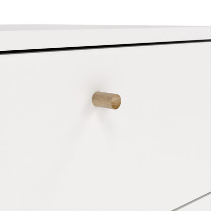 cumbria chest 5 drawers white