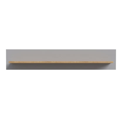 bohol 160cm wall shelf in riviera oak/grey oak