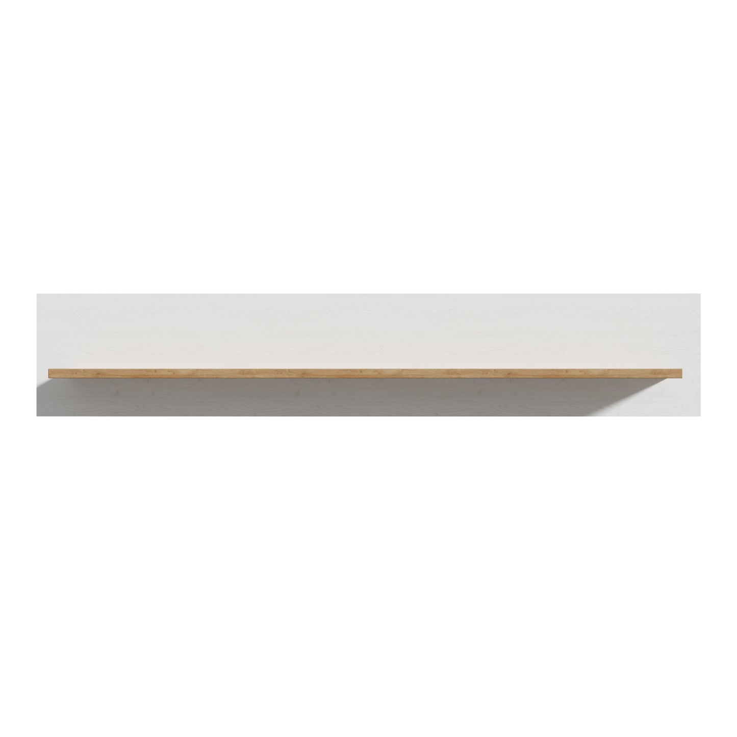 bohol 160cm wall shelf in riviera oak/white