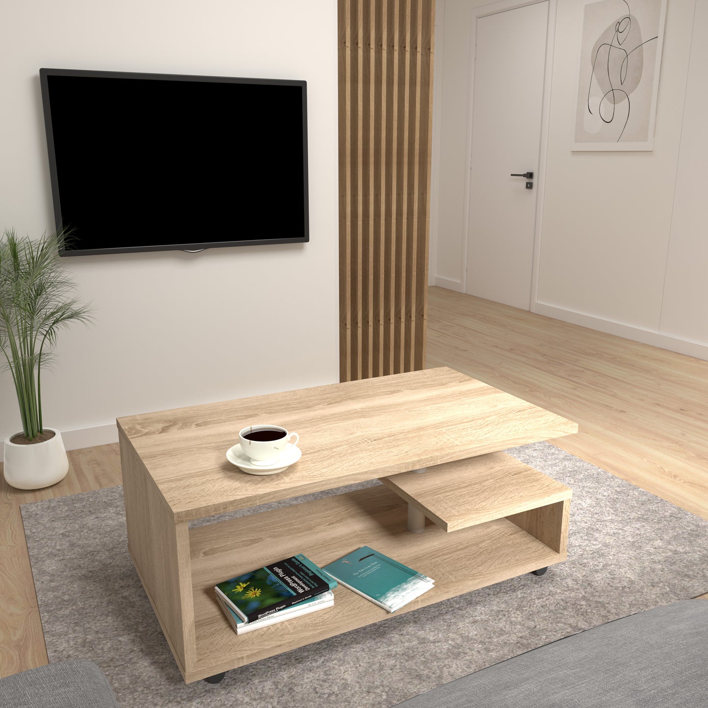 bailey coffee table in sonoma oak