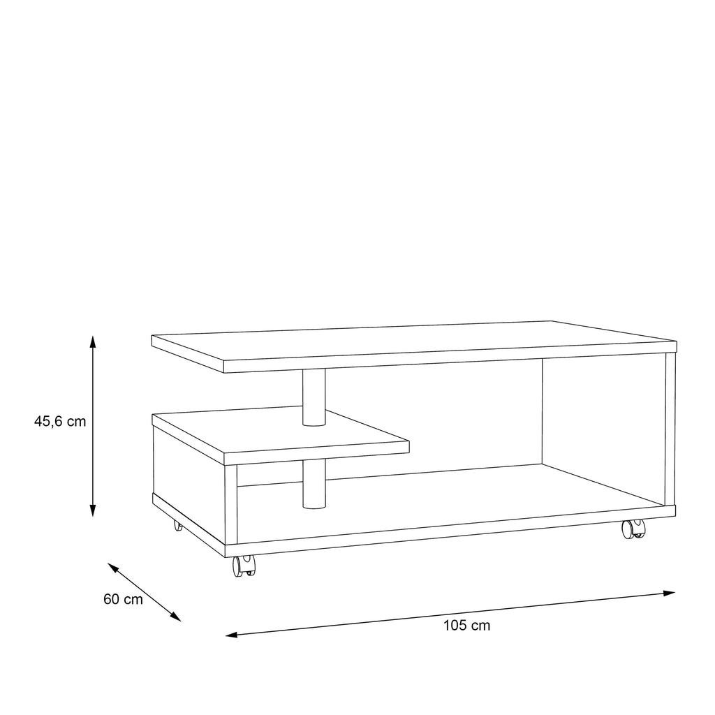 bailey coffee table in sonoma oak