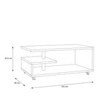 bailey coffee table in sonoma oak