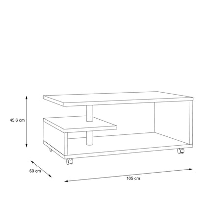 bailey coffee table in sonoma oak
