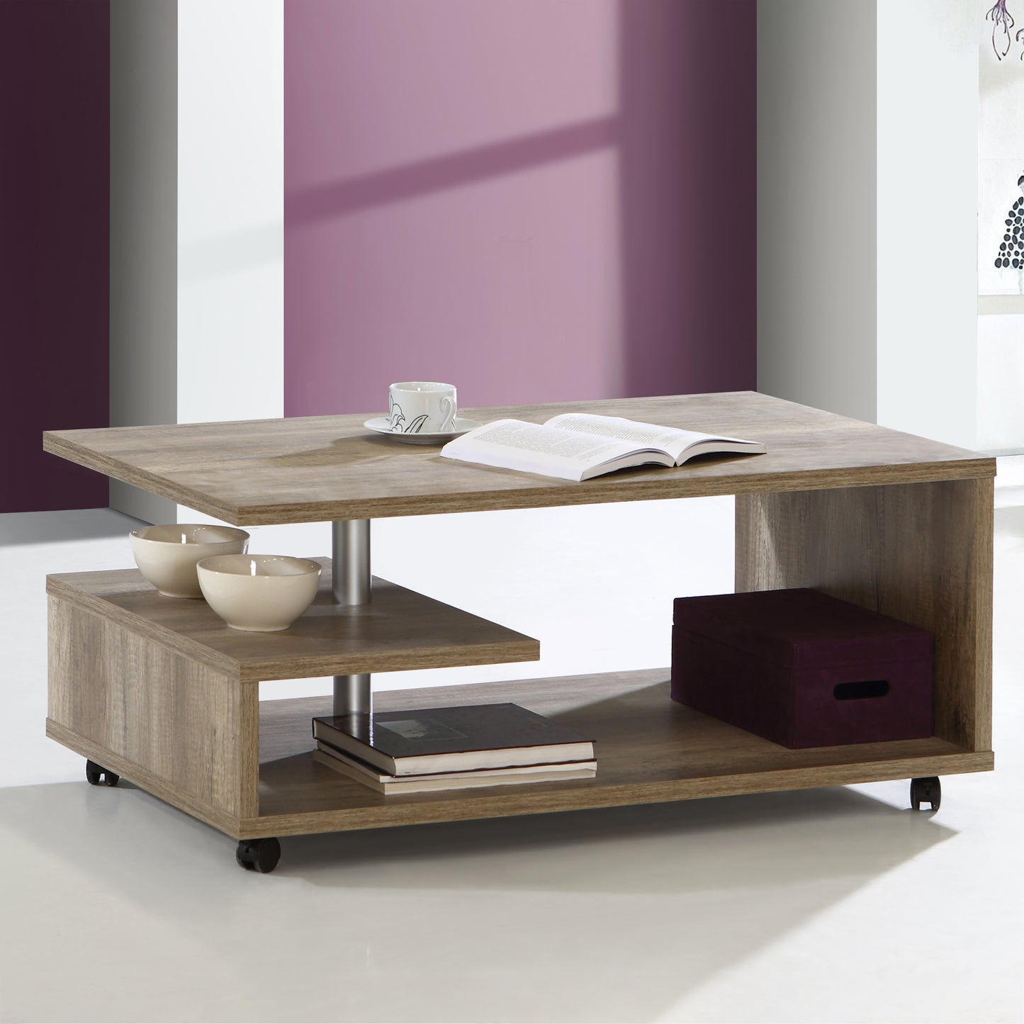 bailey coffee table in antique oak