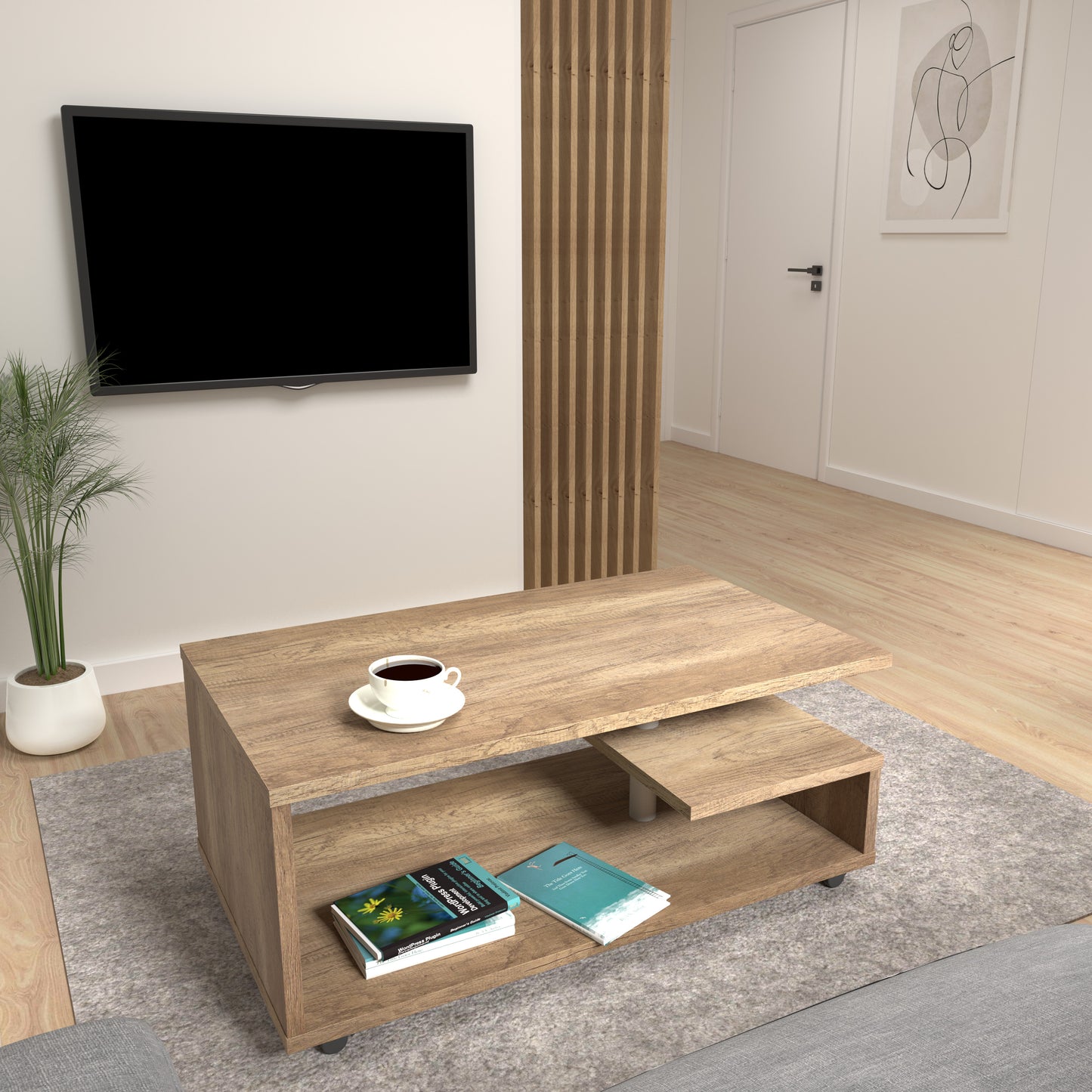 bailey coffee table in antique oak