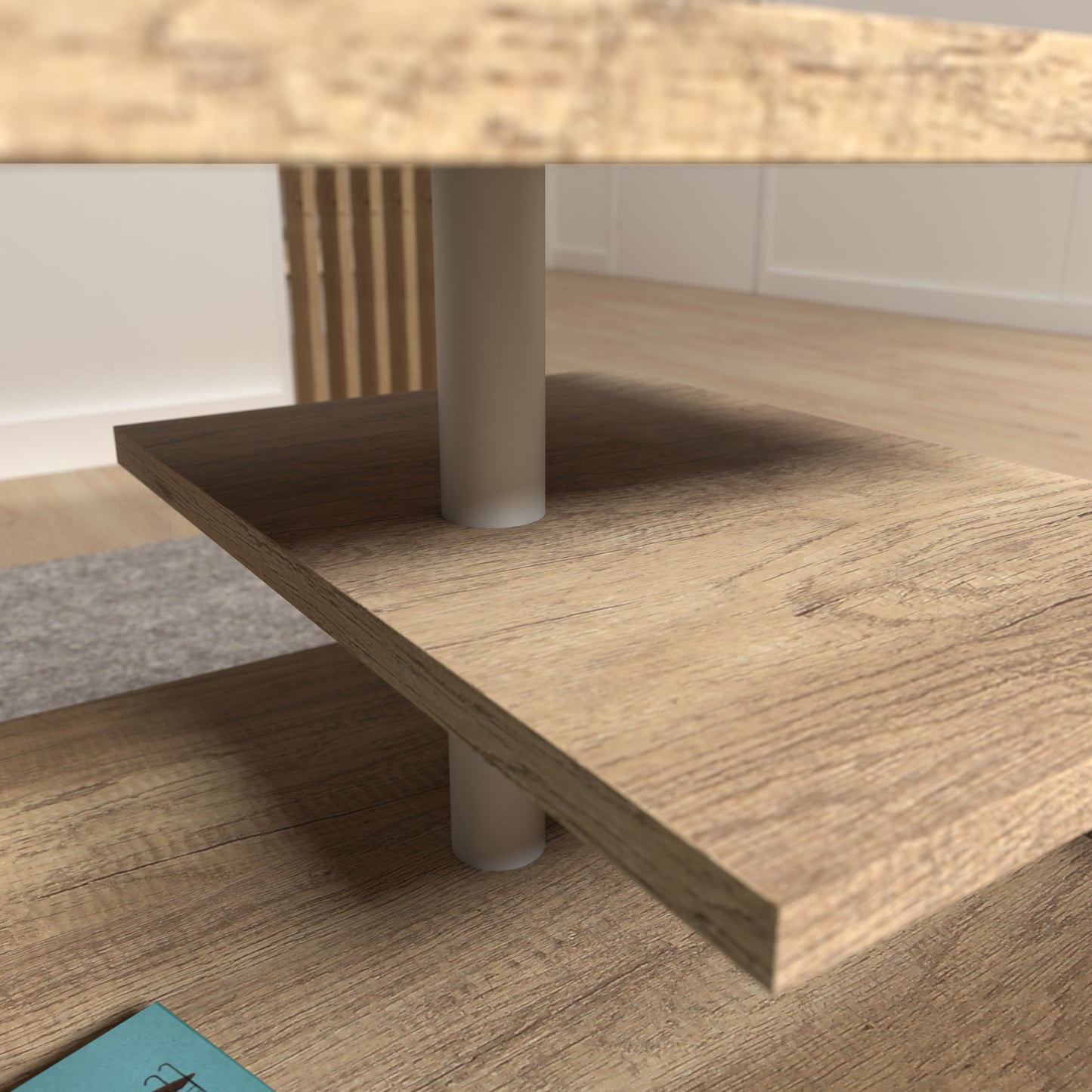 bailey coffee table in antique oak