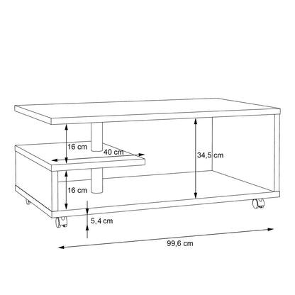 bailey coffee table in sand oak