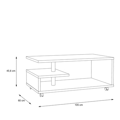 bailey coffee table in concrete grey