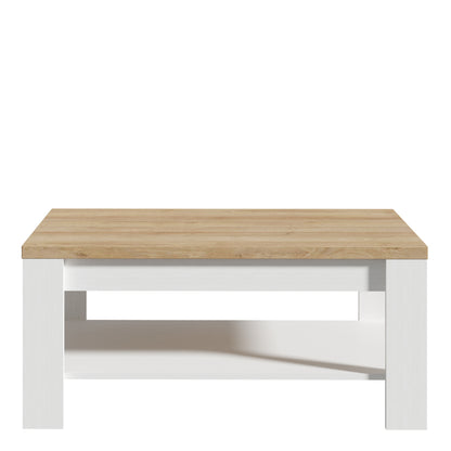 bohol coffee table in riviera oak/white