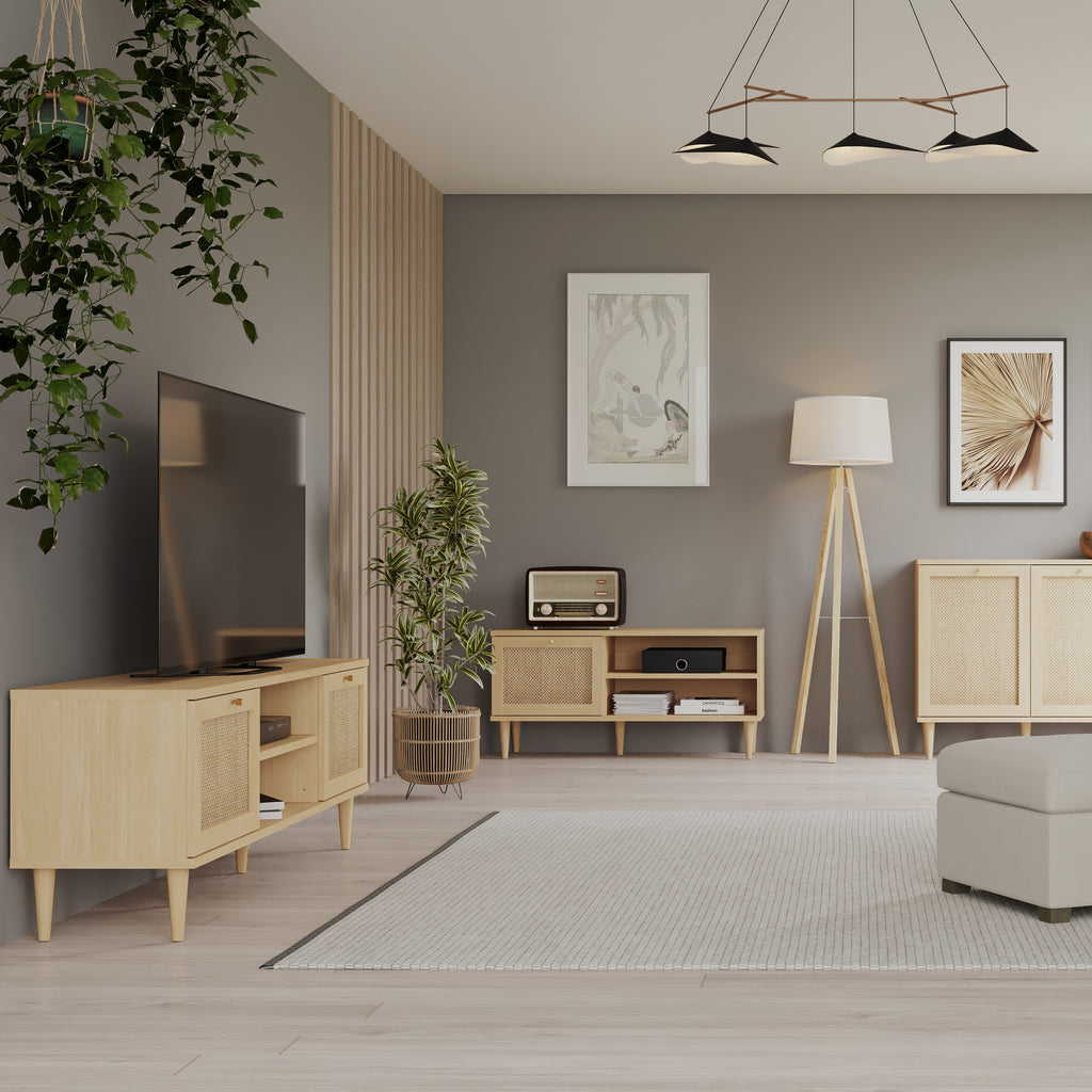 Calasetta TV unit in rattan