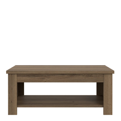 corona rising coffee table in tabak oak