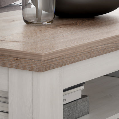 illopa coffee table in oak nelson/snowy oak