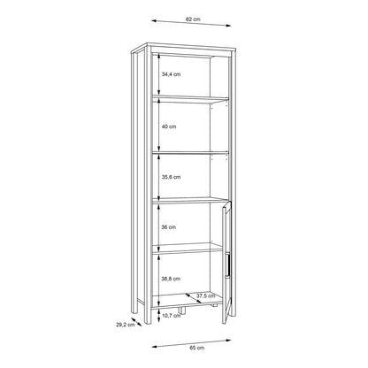 malte brun shelf unit in waterford oak