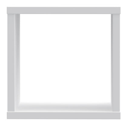 mauro singular storage unit in white high gloss/white