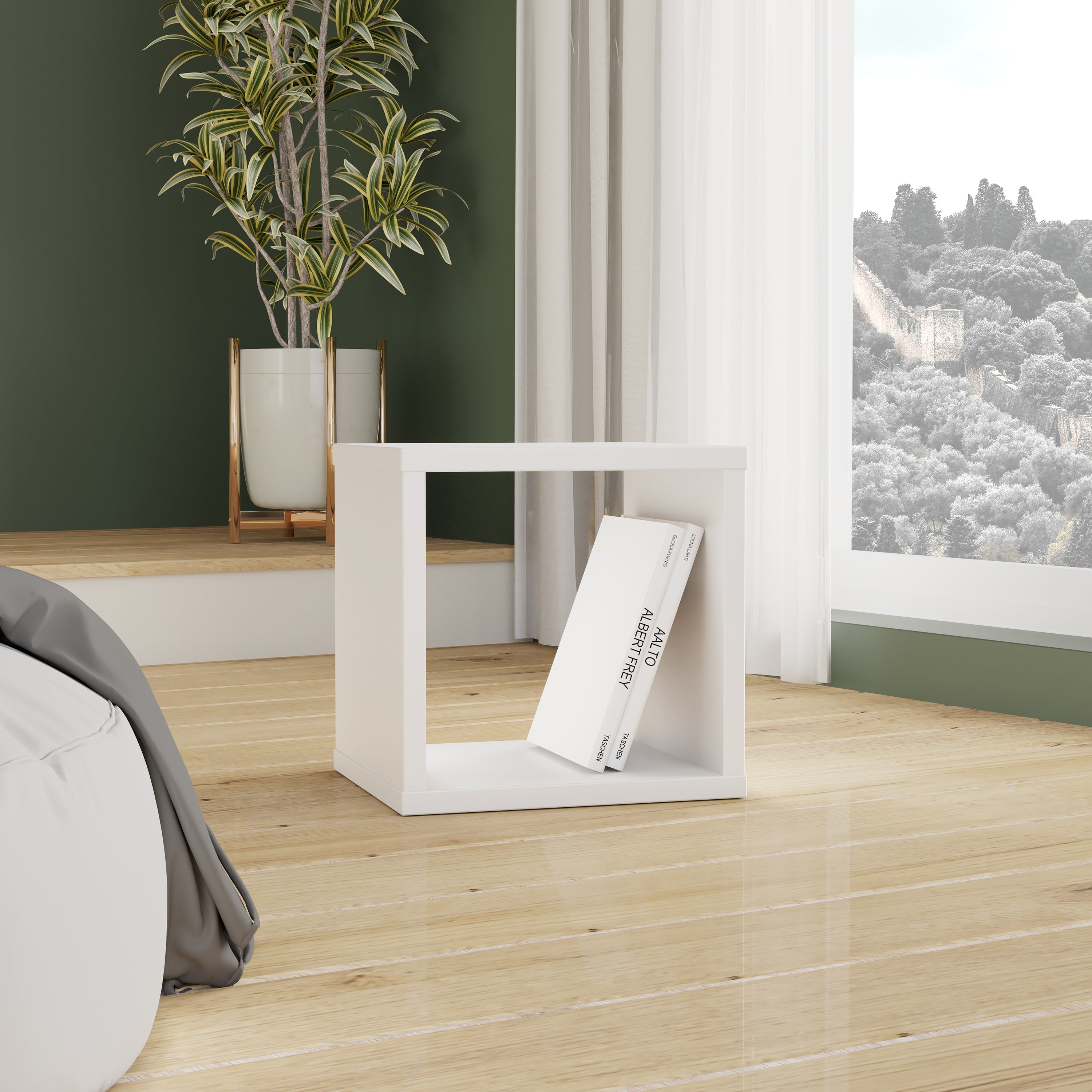 Mauro Singular Storage Unit in White Gloss