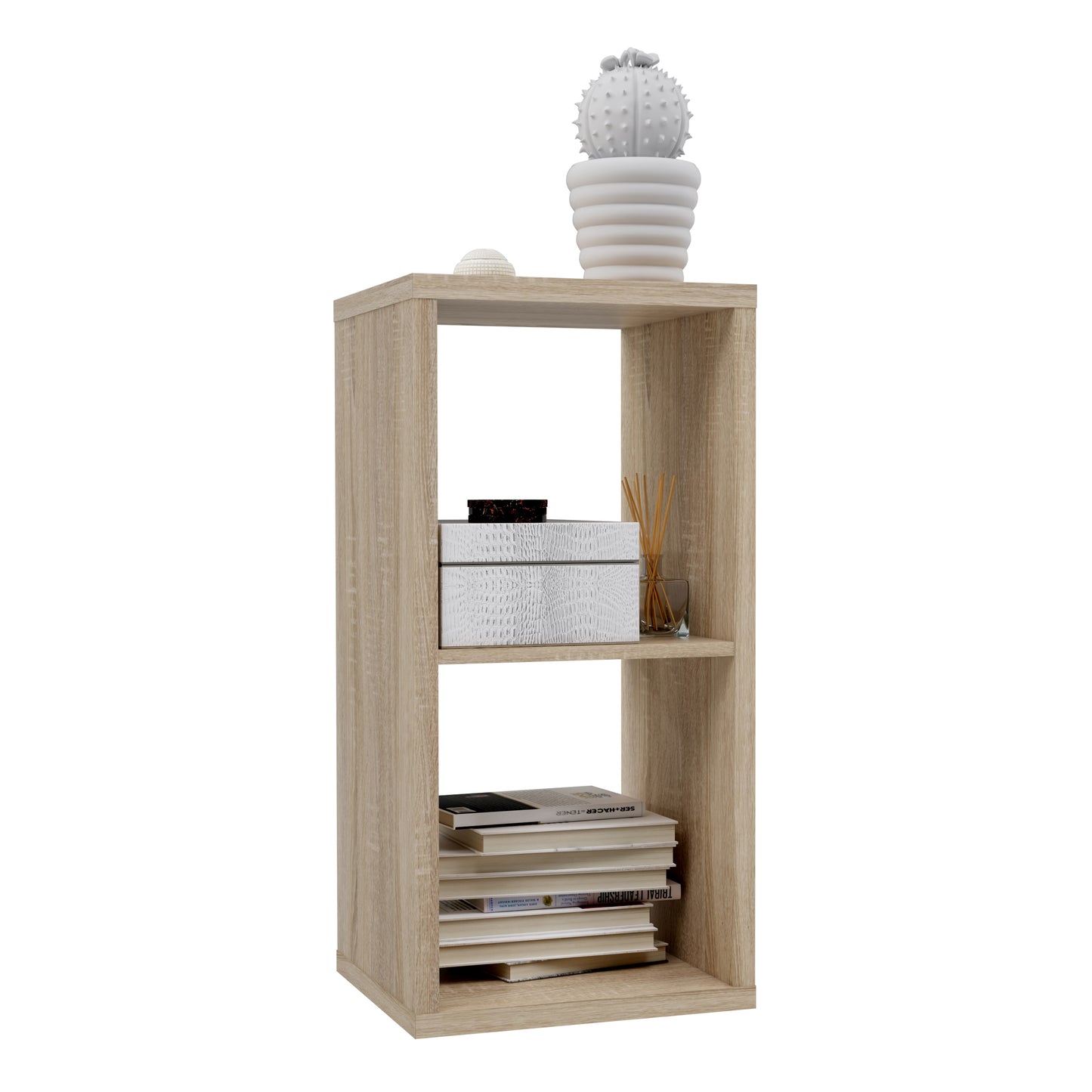 mauro 1 shelf storage unit in sonoma oak