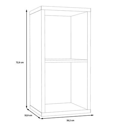mauro 1 shelf storage unit in sonoma oak