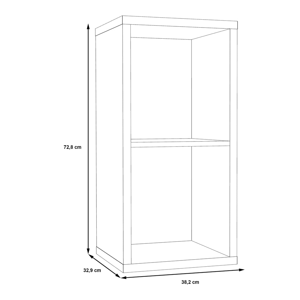 mauro 1 shelf storage unit in artisan oak