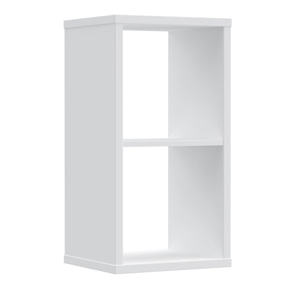 mauro 1 shelf storage unit in white high gloss/white