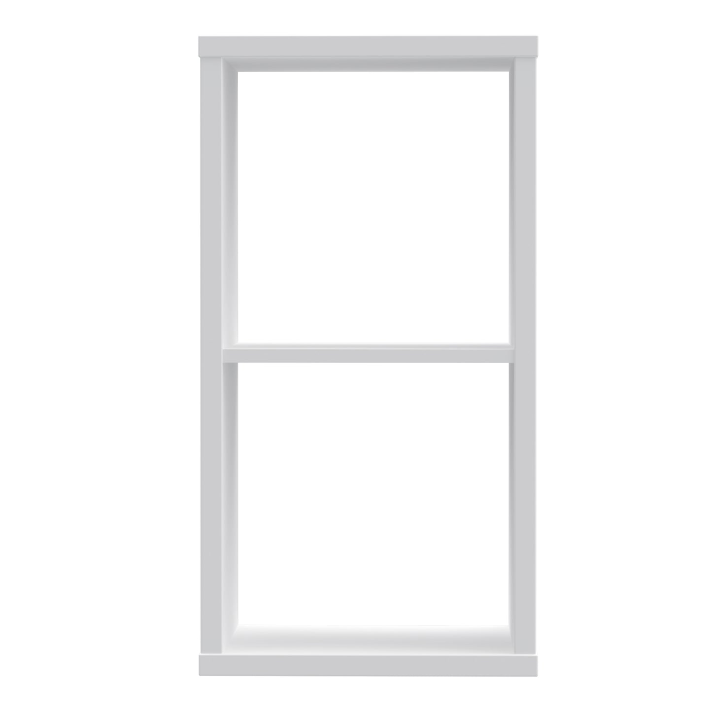 mauro 1 shelf storage unit in white high gloss/white