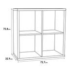 Mauro 2x2 Storage Unit in Sand Oak