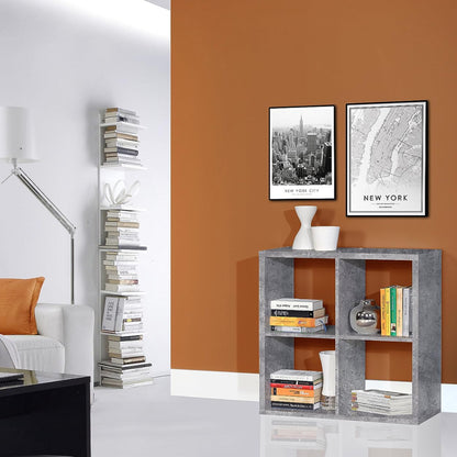 mauro 2x2 storage unit in concrete grey