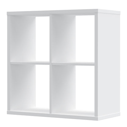 mauro 2x2 storage unit in white high gloss/white