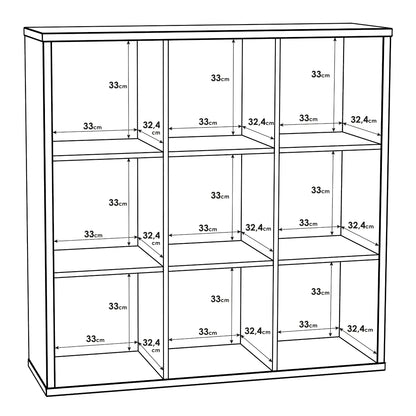 mauro 3x3 storage unit in matt white