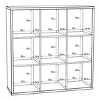 Mauro 3x3 Storage Unit in Sonoma Oak