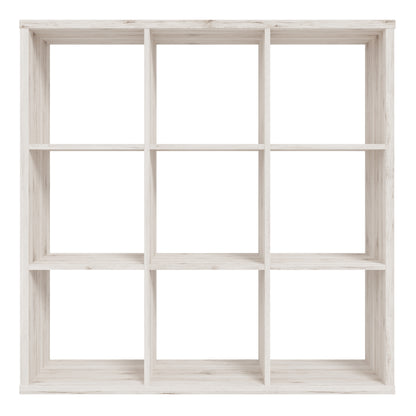 mauro 3x3 storage unit in sand oak