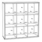 Mauro 3x3 Storage Unit in Sand Oak