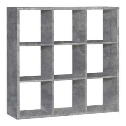 mauro 3x3 storage unit in concrete grey