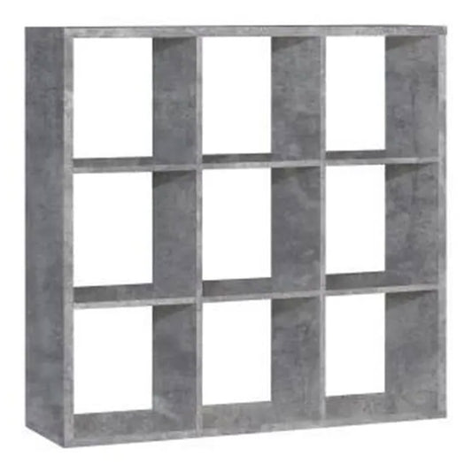 mauro 3x3 storage unit in concrete grey