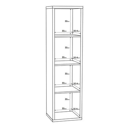 mauro 3 shelves storage unit in sonoma oak