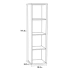 Mauro 3 Shelves Storage Unit in Sonoma Oak